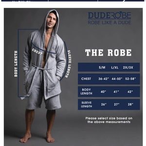 NWOT Dude Robe in black